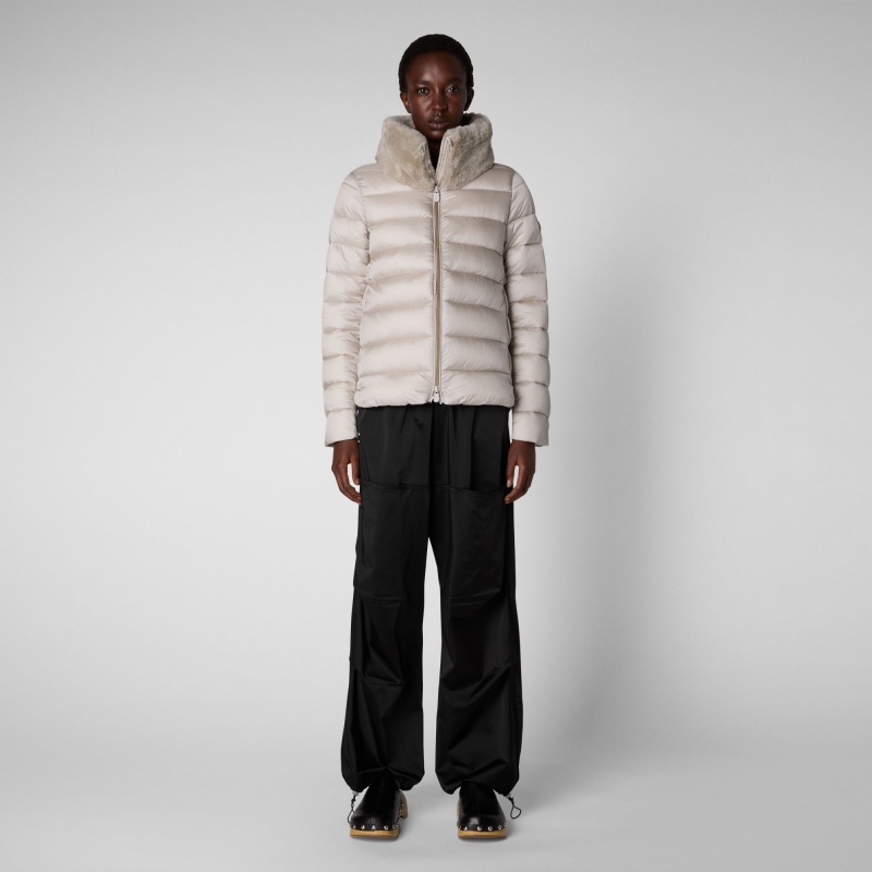 Save The Duck Mei Puffer Jacket Beige | SXYGI2037