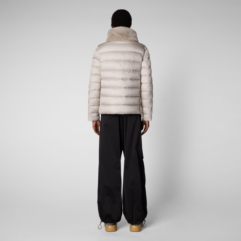 Save The Duck Mei Puffer Jacket Beige | SXYGI2037