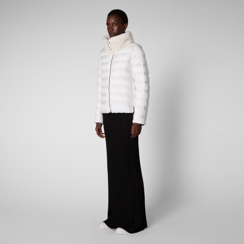 Save The Duck Mei Puffer Jacket Blancas | YTWGI9462