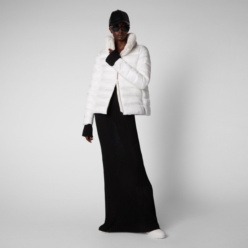 Save The Duck Mei Puffer Jacket Blancas | YTWGI9462