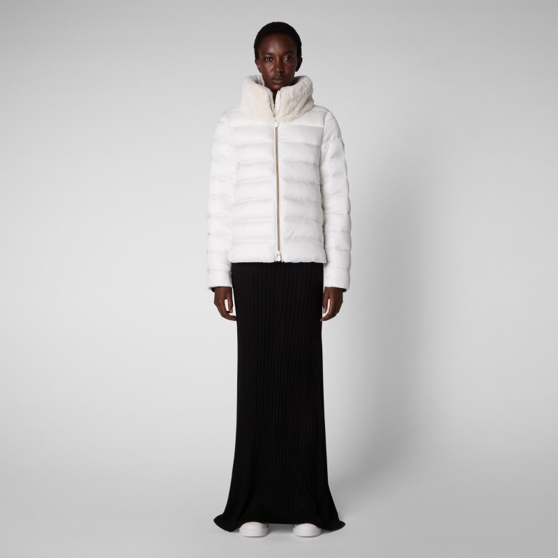 Save The Duck Mei Puffer Jacket Blancas | YTWGI9462