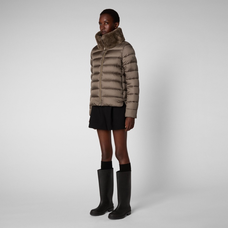 Save The Duck Mei Puffer Jacket Gris | JSGRT3064