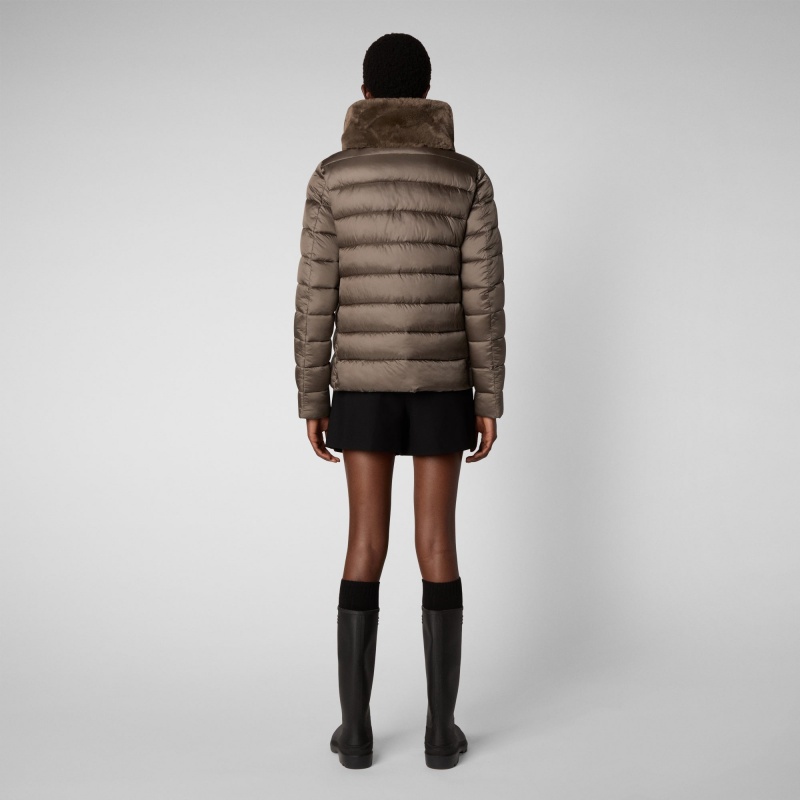 Save The Duck Mei Puffer Jacket Gris | JSGRT3064