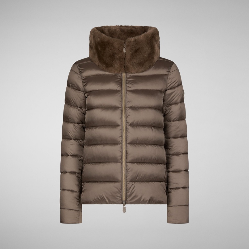 Save The Duck Mei Puffer Jacket Gris | JSGRT3064