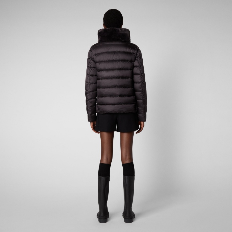 Save The Duck Mei Puffer Jacket Marrones Negras | XEUDI2380