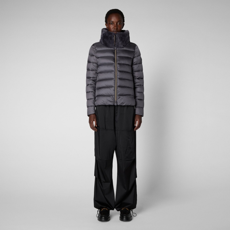 Save The Duck Mei Puffer Jacket Moradas | MGQRK3760