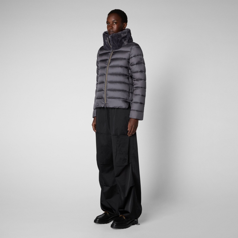 Save The Duck Mei Puffer Jacket Moradas | MGQRK3760