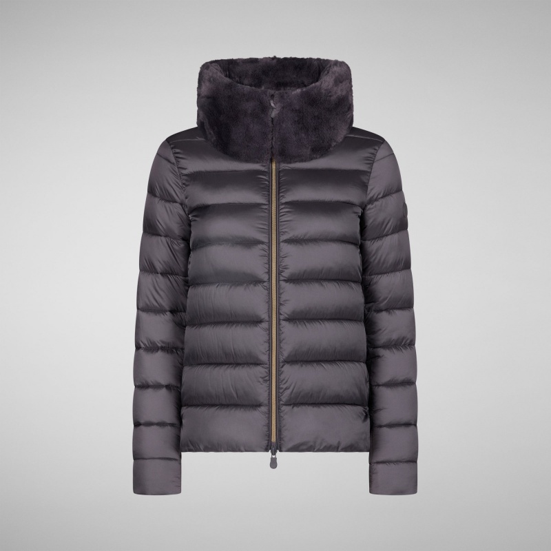 Save The Duck Mei Puffer Jacket Moradas | MGQRK3760