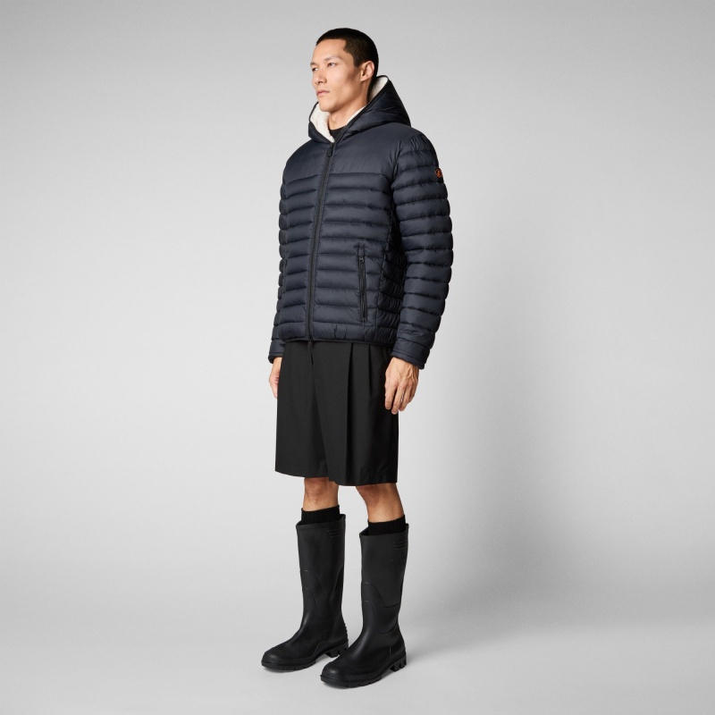 Save The Duck Morus Encapuchado Jacket Negras | XTHJW7983