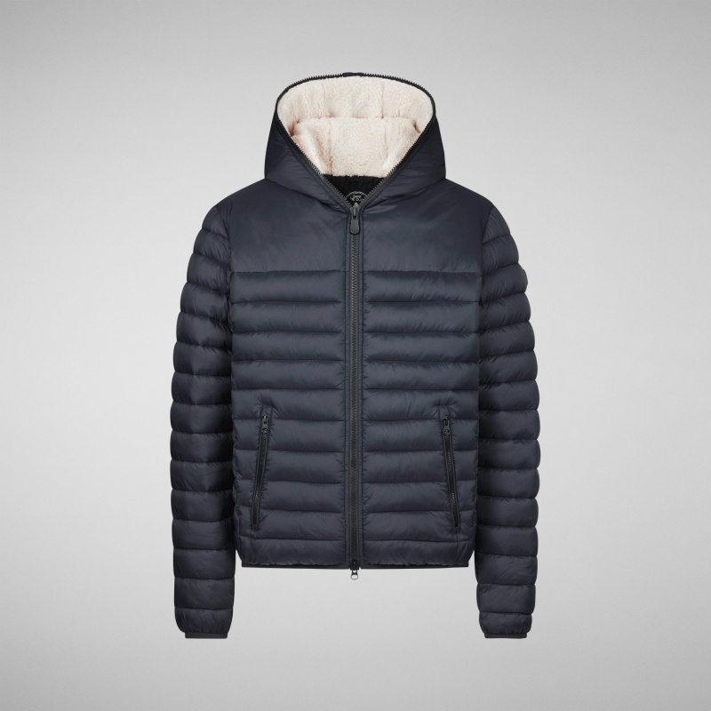 Save The Duck Morus Encapuchado Jacket Negras | XTHJW7983