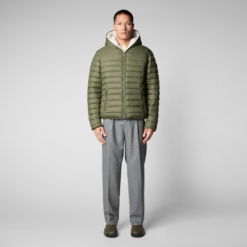 Save The Duck Morus Encapuchado Jacket Verde | JMZFK9650