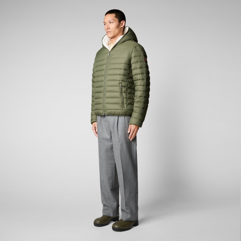 Save The Duck Morus Encapuchado Jacket Verde | JMZFK9650
