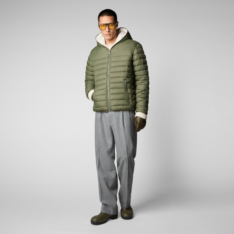 Save The Duck Morus Encapuchado Jacket Verde | JMZFK9650