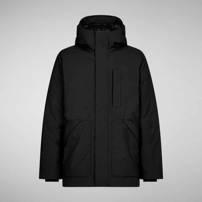 Save The Duck Phrys Encapuchado Coat Negras | GHJNW6173