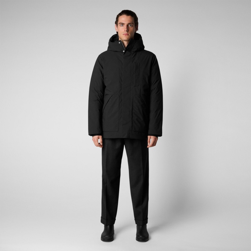 Save The Duck Phrys Encapuchado Coat Negras | GHJNW6173
