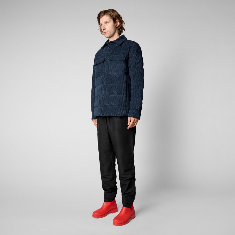 Save The Duck Phytum Jacket Azules Negras | FZHOQ2879
