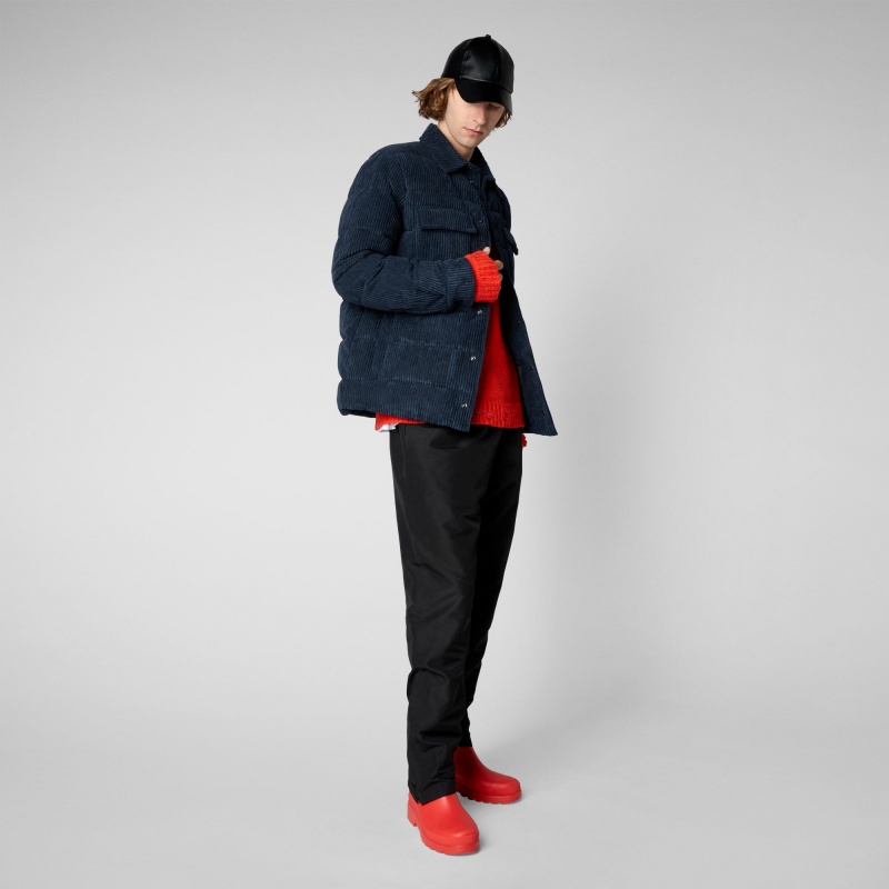 Save The Duck Phytum Jacket Azules Negras | FZHOQ2879