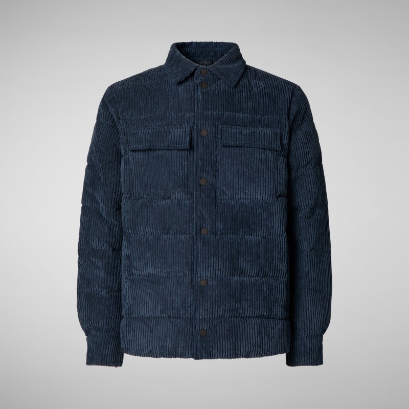 Save The Duck Phytum Jacket Azules Negras | FZHOQ2879