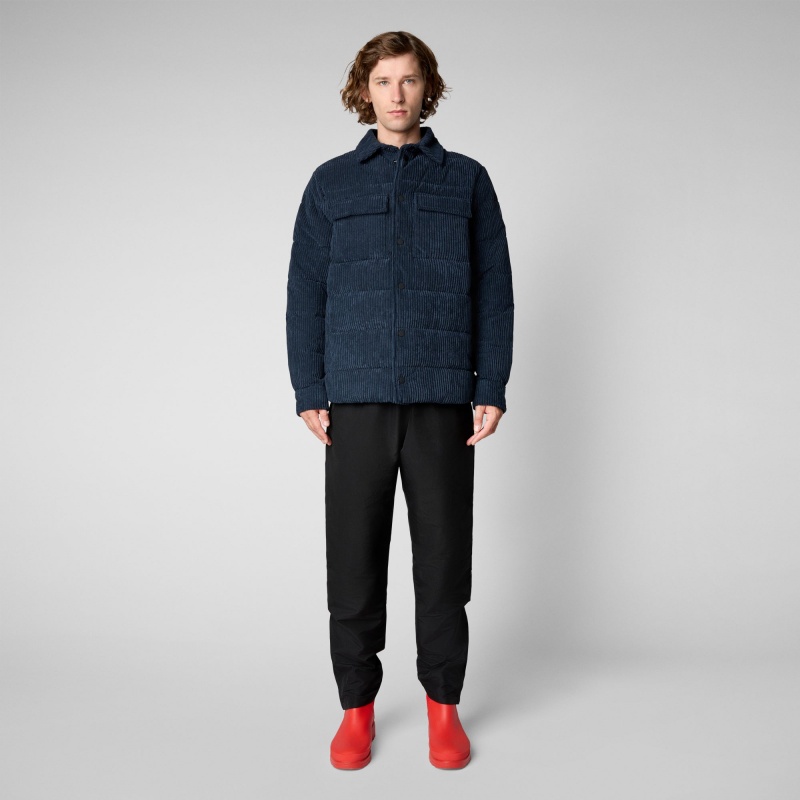 Save The Duck Phytum Jacket Azules Negras | FZHOQ2879