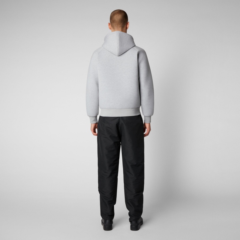 Save The Duck Pileus Hoodie Gris Claro | UGVFO1465