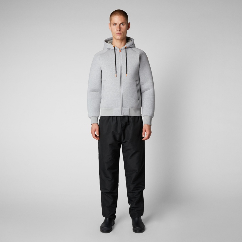 Save The Duck Pileus Hoodie Gris Claro | UGVFO1465