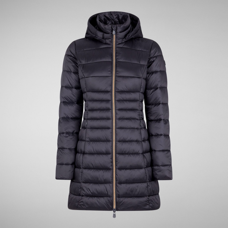 Save The Duck Reese Encapuchado Puffer Coat Gris | FOHSM1072