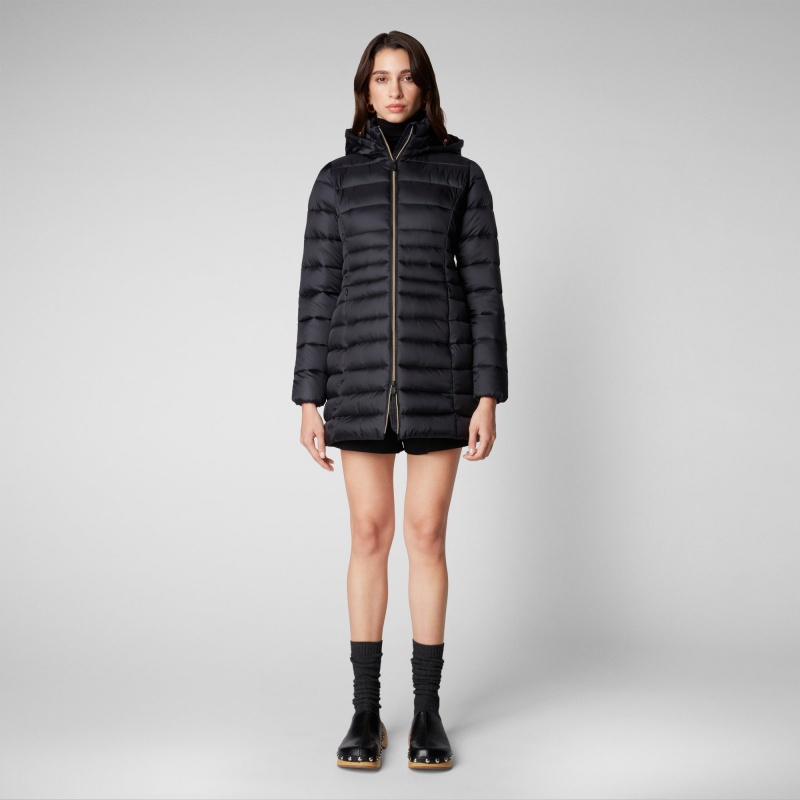Save The Duck Reese Encapuchado Puffer Coat Negras | GMBIZ4796