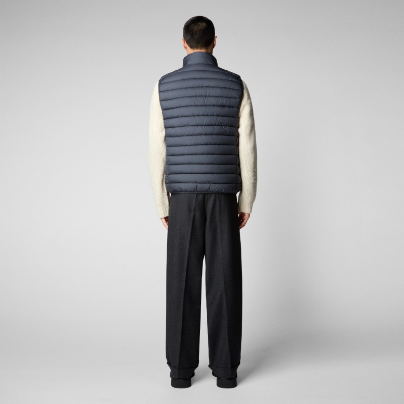 Save The Duck Rhus Puffer Vest Gris Negras | EDNOY0517