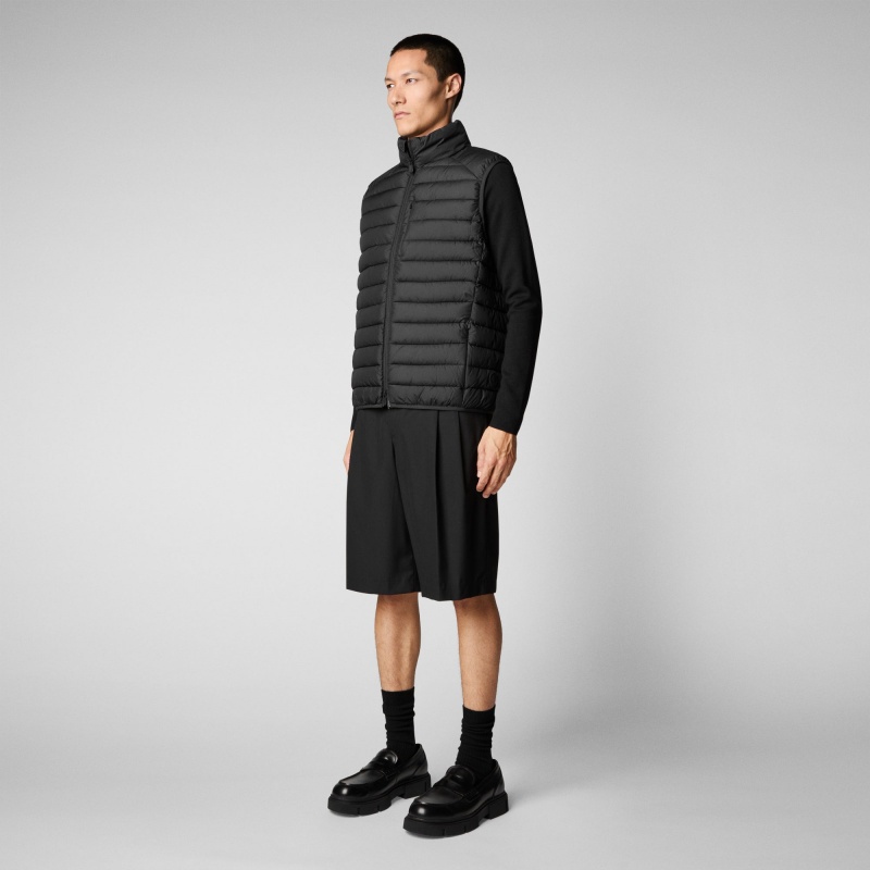 Save The Duck Rhus Puffer Vest Negras | ZBQXA7692