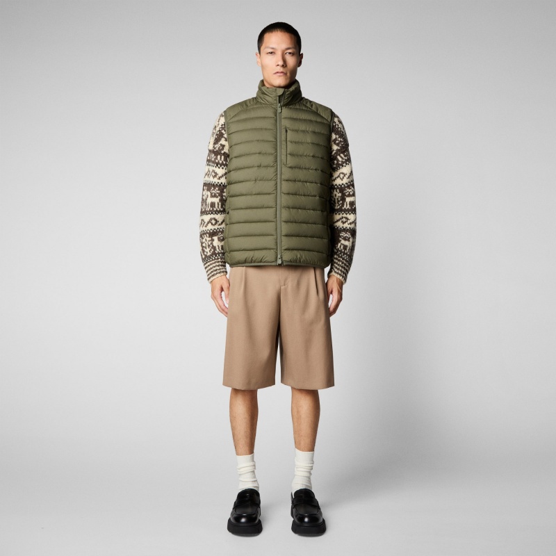 Save The Duck Rhus Puffer Vest Verde | XUVDR5906