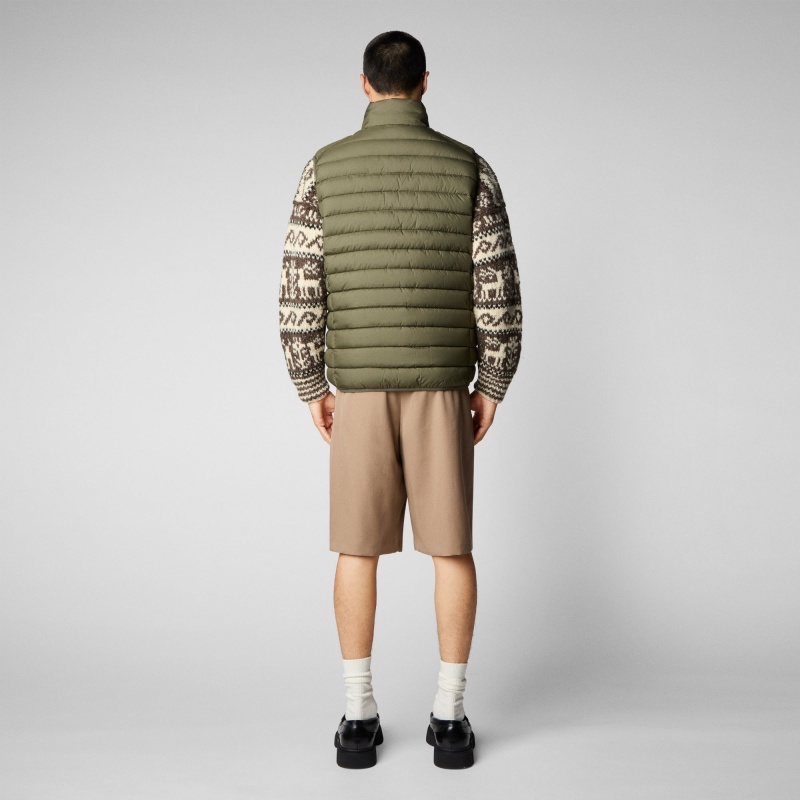 Save The Duck Rhus Puffer Vest Verde | XUVDR5906
