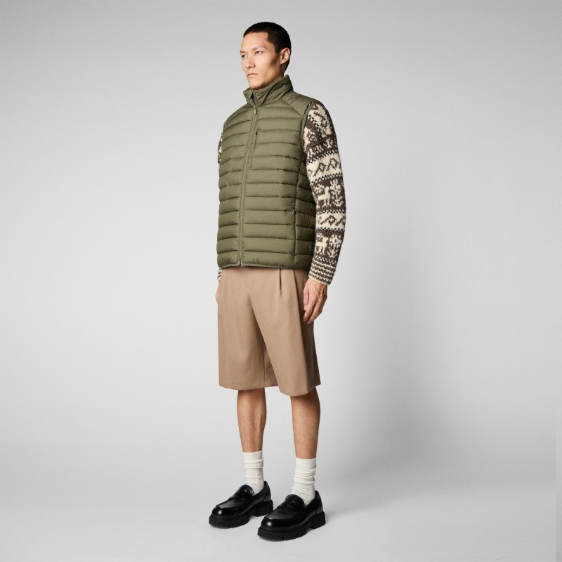 Save The Duck Rhus Puffer Vest Verde | XUVDR5906