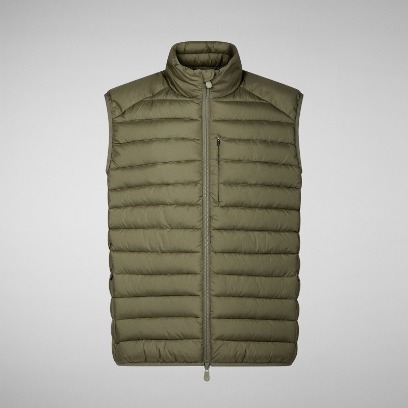 Save The Duck Rhus Puffer Vest Verde | XUVDR5906