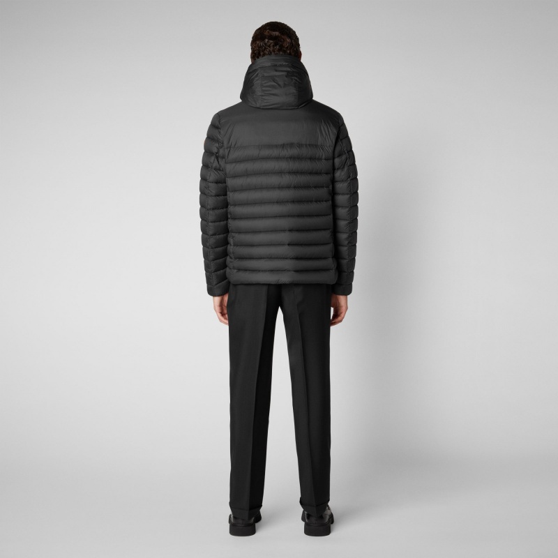 Save The Duck Roman Encapuchado Puffer Jacket Negras | CUATY1063