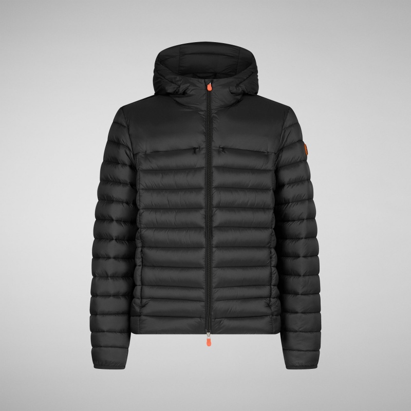 Save The Duck Roman Encapuchado Puffer Jacket Negras | CUATY1063