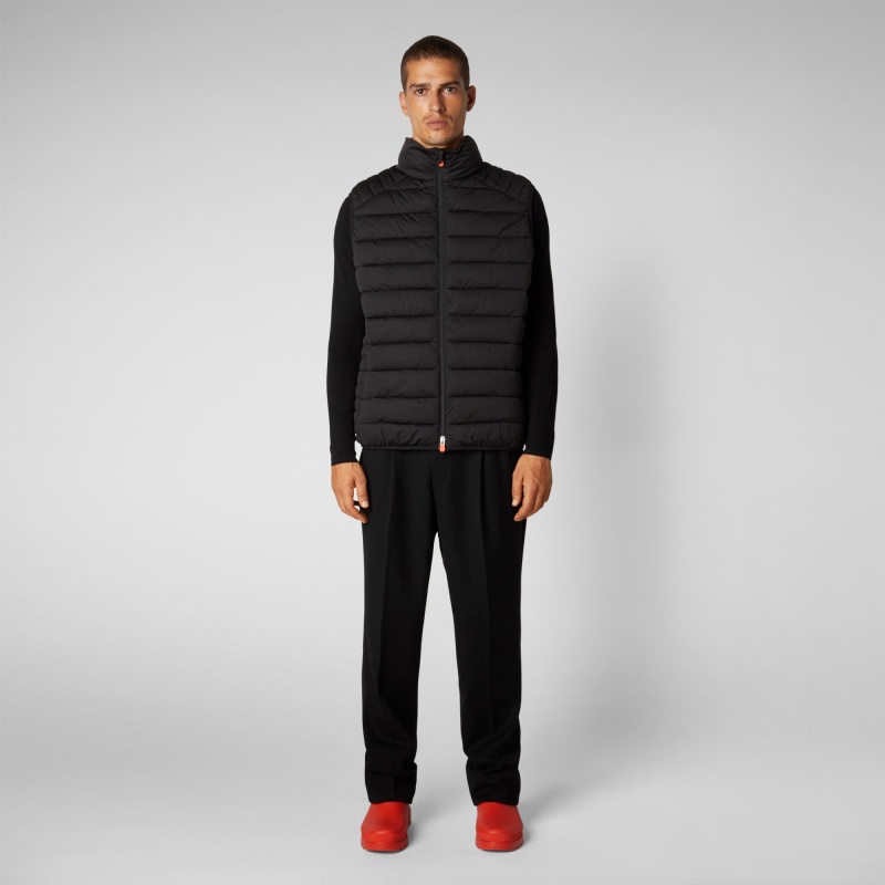 Save The Duck Russell Puffer Vest Negras | ZTOKE1879