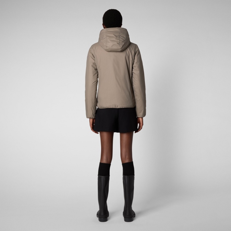 Save The Duck Ruth Encapuchado Jacket Gris | GSHZC8407