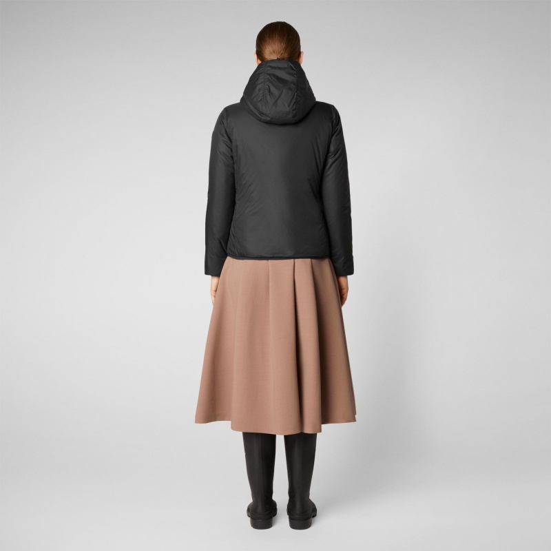 Save The Duck Ruth Encapuchado Jacket Negras | FMTUV2569