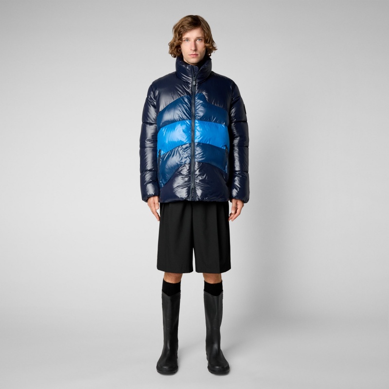 Save The Duck Satyrium Puffer Jacket Azules | OBZDP5814