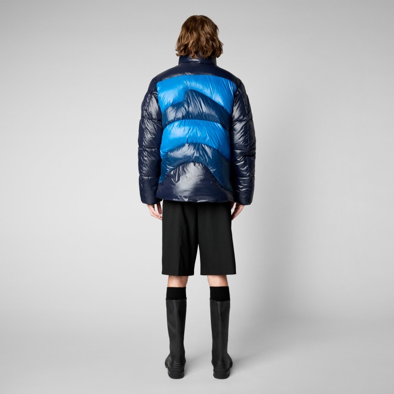 Save The Duck Satyrium Puffer Jacket Azules | OBZDP5814
