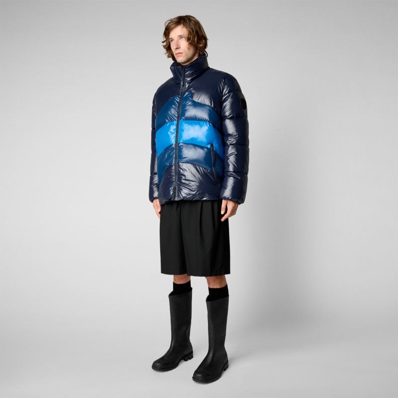 Save The Duck Satyrium Puffer Jacket Azules | OBZDP5814