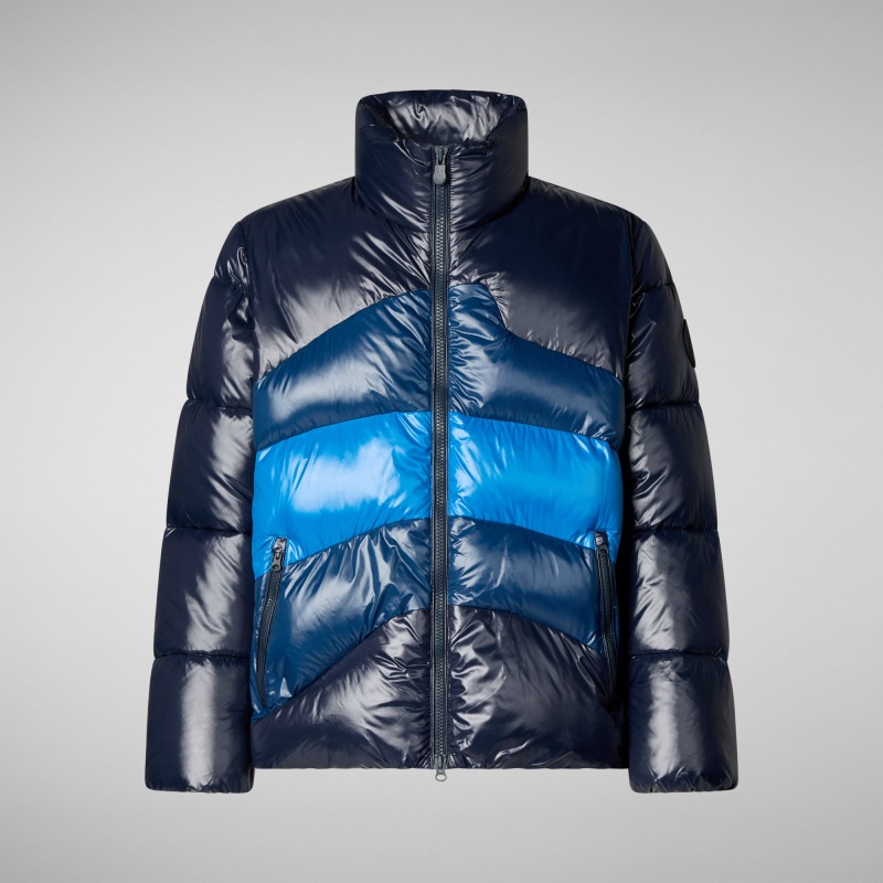 Save The Duck Satyrium Puffer Jacket Azules | OBZDP5814