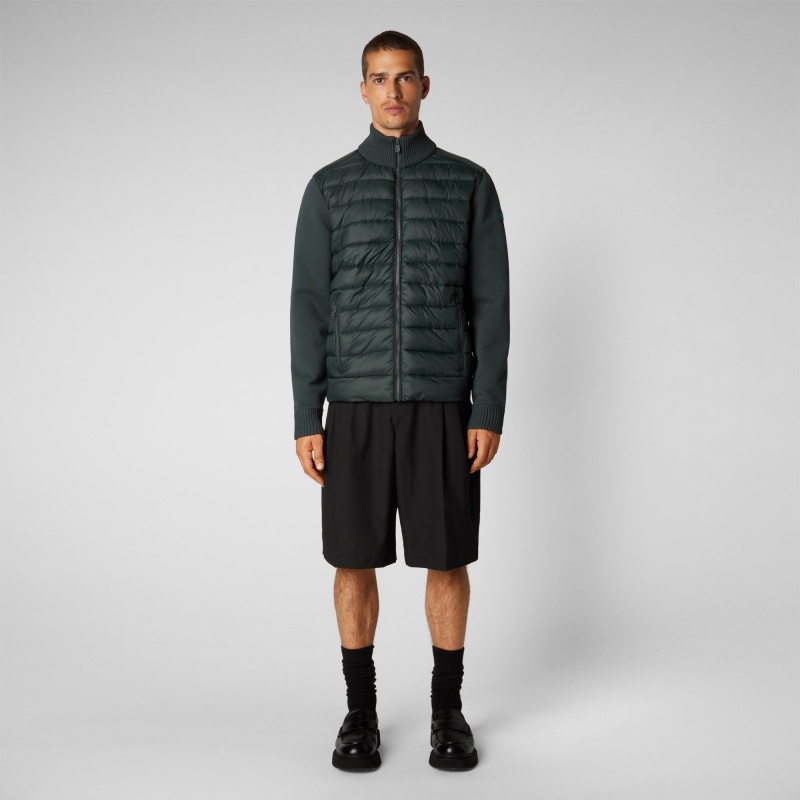 Save The Duck Sedum Jacket Verde Negras | VACGL8390
