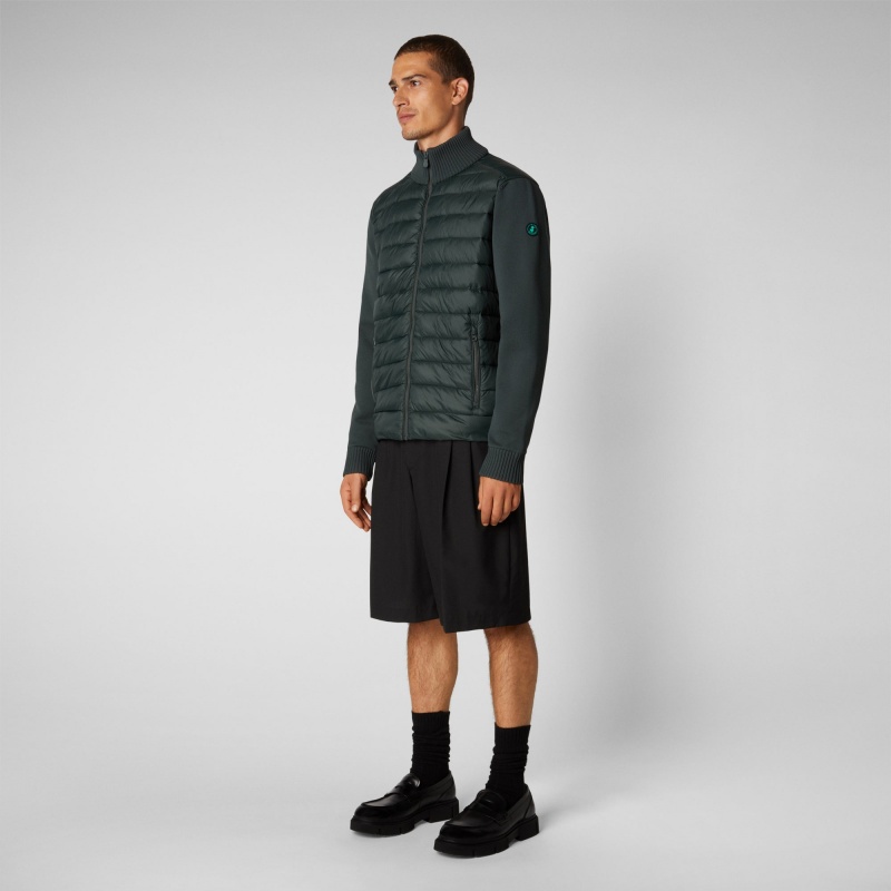 Save The Duck Sedum Jacket Verde Negras | VACGL8390