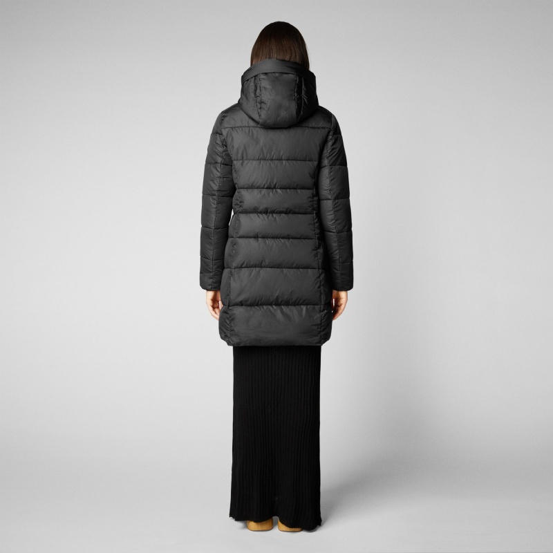 Save The Duck Taylor Encapuchado Puffer Coat Negras | SOCRT7182