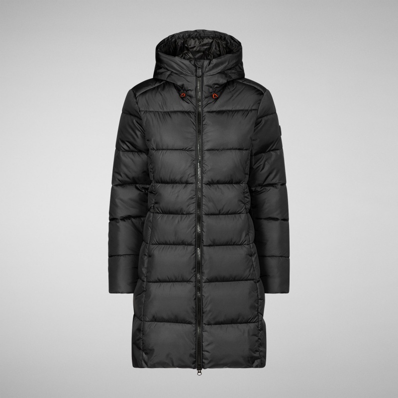 Save The Duck Taylor Encapuchado Puffer Coat Negras | SOCRT7182
