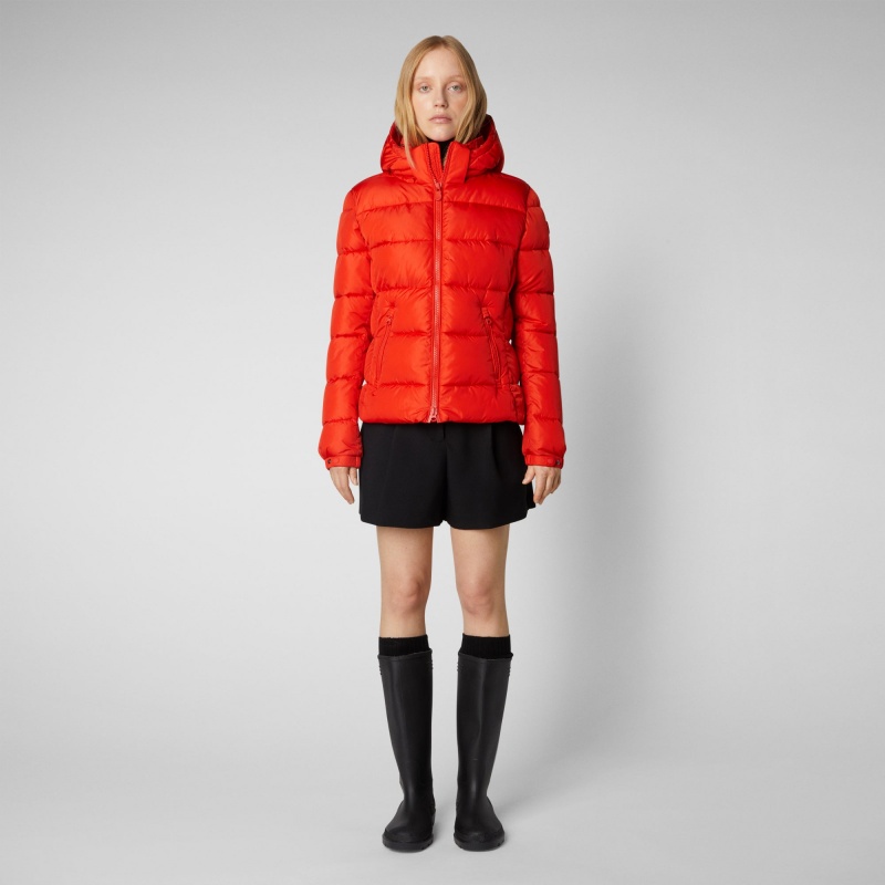 Save The Duck Tess Puffer Jacket with Detachable Hood Rojas | GQLCV9324