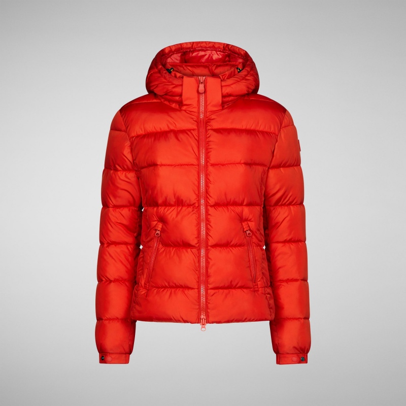 Save The Duck Tess Puffer Jacket with Detachable Hood Rojas | GQLCV9324