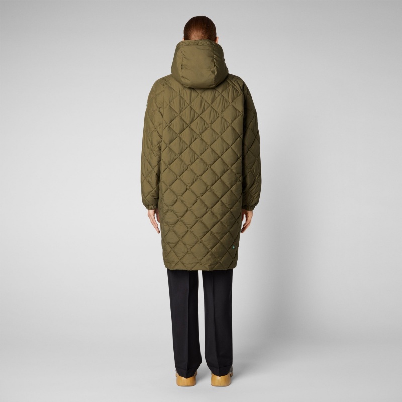 Save The Duck Valerian Puffer Coat Verde | FBZQY6894