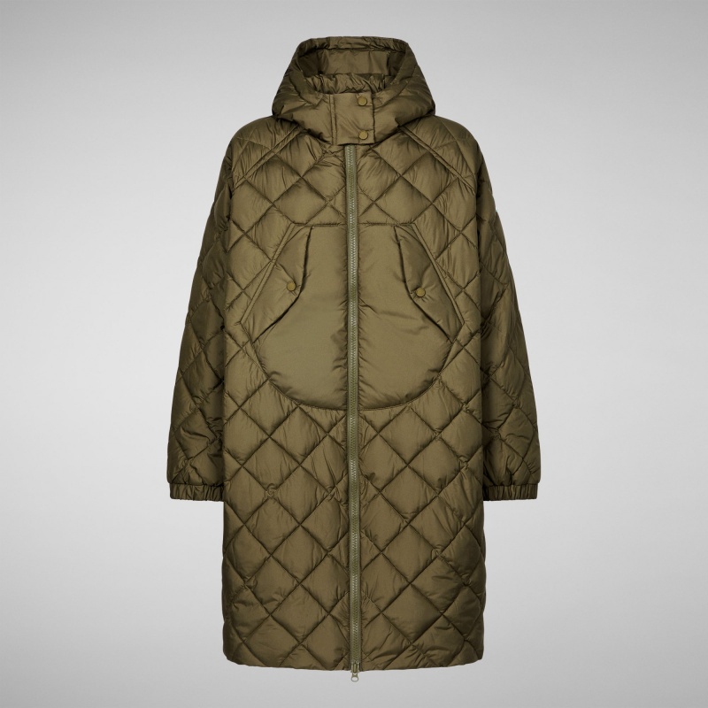 Save The Duck Valerian Puffer Coat Verde | FBZQY6894